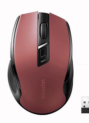 Маніпулятор миша бездротова ugreen mu006 ergonomic wireless mouse red