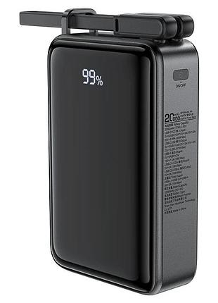 Зовнішній акумулятор acefast m4 pd67w power bank 20000mah black
