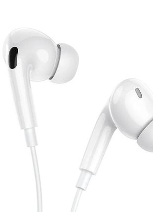 Навушники дротові borofone bm100 pro (3.5mm) white