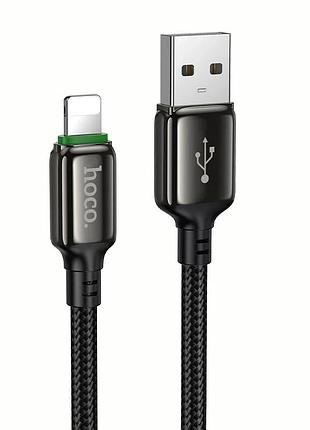 Кабель hoco x127 exceed charging data cable ip black