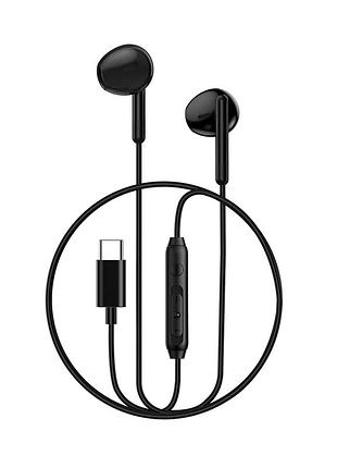 Навушники дротові wiwu eb314 wired earphone (type-c) black