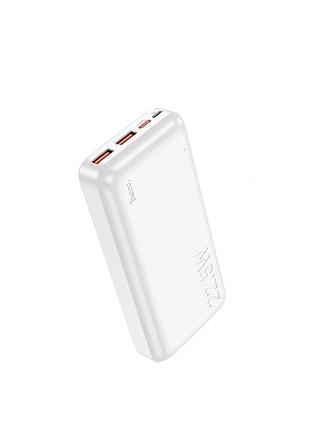 Зовнішній акумулятор hoco j101a astute 22.5w fully compatible power bank 20000mah white