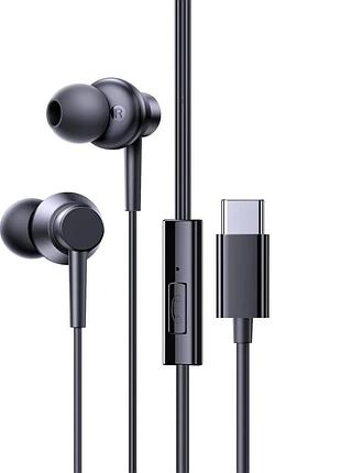 Навушники дротові baseus encok cz11 (type-c) black