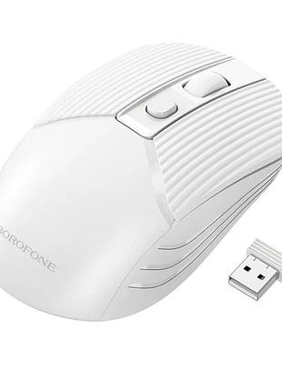 Маніпулятор миша borofone bg5 business wireless mouse white