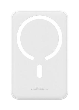 Зовнішній акумулятор baseus magnetic mini wireless fast charge power bank 20000mah 20w white