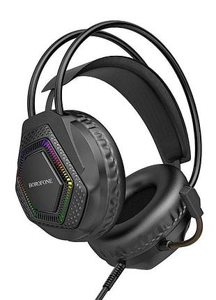 Навушники ігрові borofone bo105 thunder gaming headphones black