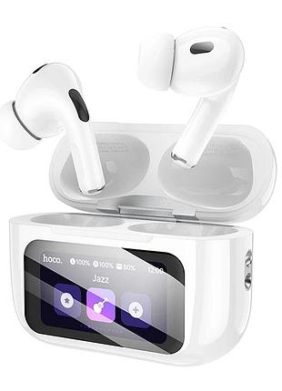 Бездротові навушники tws hoco ew72 lite soar, touch screen, white