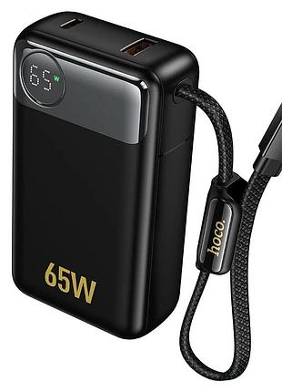 Зовнішній акумулятор hoco q53 skillful pd65w power bank(12000mah) black