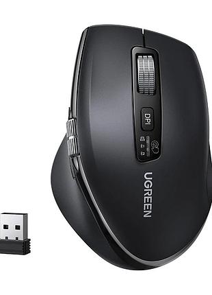 Маніпулятор миша бездротова ugreen m751 multi-mode wireless mouse black