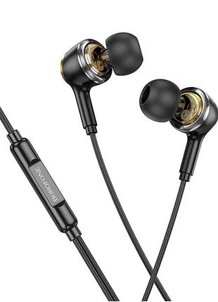 Навушники дротові borofone bm90 (3.5mm) black