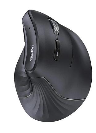 Маніпулятор миша бездротова ugreen mu008 multi-mode vertical mouse black