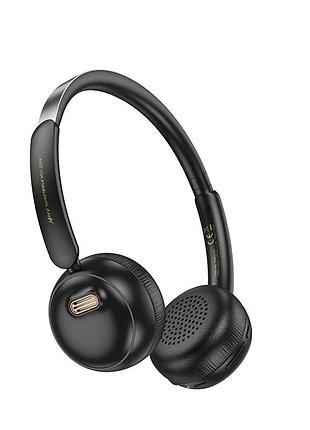 Бездротові накладні навушники hoco w62 verso retro bt headphones black