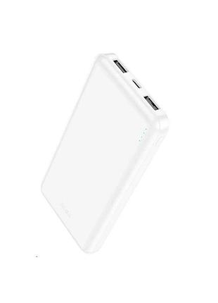 Зовнішній акумулятор hoco j100 high-ranking power bank(10000mah) white