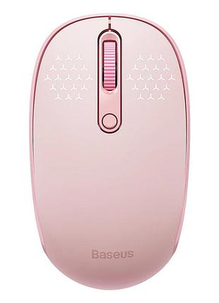 Маніпулятор миша бездротова baseus f01b tri-mode wireless mouse baby pink