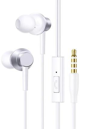 Навушники дротові baseus encok hz11 (3.5mm) moon white