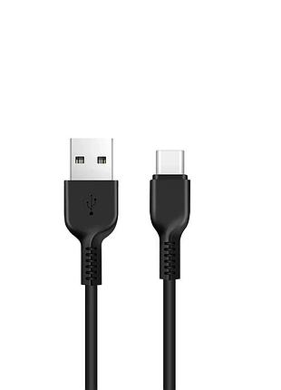 Кабель hoco x20 usb to type-c 3a, 2m, pvc, tpe connectors, black