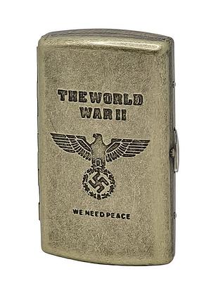 Футляр металлический без зажигалки на 10 шт коллекционный "world war 2"