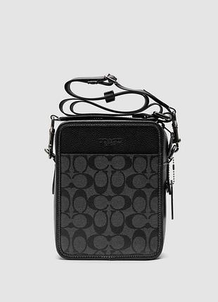 🦁 coach charter crossbody 24 in signature canvas grey