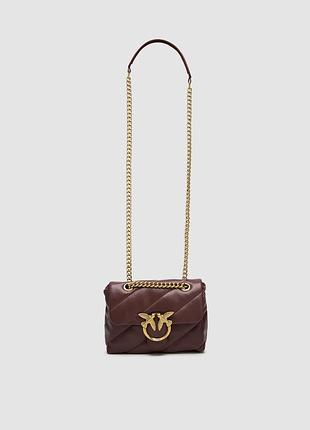 💎 pinko baby love bag puff maxi quilt burgundy/gold