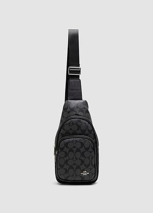 🦁 coach ethan pack in signature grey canvas