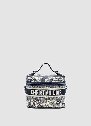 💎 christian dior travel small vanity bag navy blue