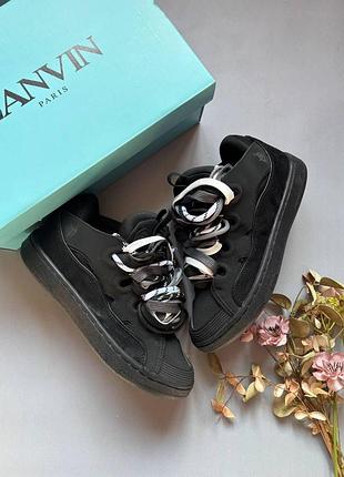 Lanvin curb black rope laces mix 📦 ( дешевле качество)