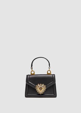 💎 dolce&gabbana small smooth calfskin devotion bag black