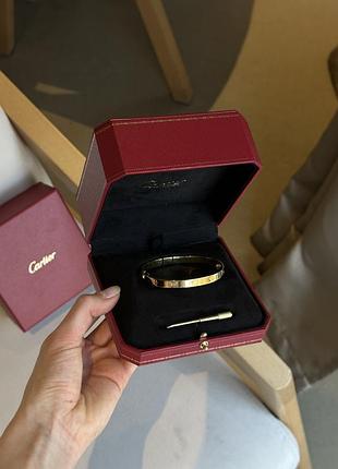 👑 cartier love 4 diamond 18k yellow gold bracelet 16