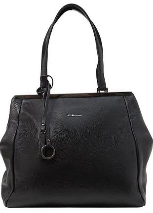 Сумка жіноча шкіряна giorgio ferretti gf2019055-1 чорна