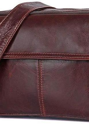 Сумка мужская vintage 14558 из натуральной кожи коричневая
