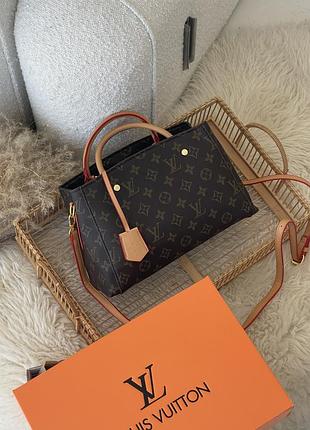 Сумка louis vuitton montaigne handbag in monogram коричневий крос-боді луї віттон