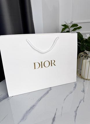 Фирменная упаковка большой пакет christian dior, упаковка на подарок. подарочная брендовая упаковка диор
