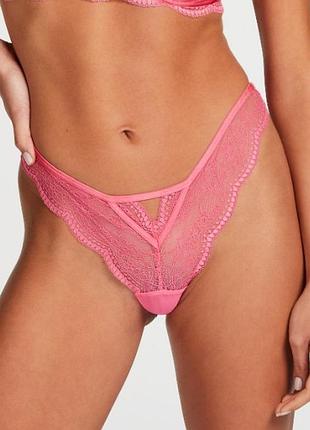 Трусики hunkemoller isabelle cheekini xl рожеві/fandago pink