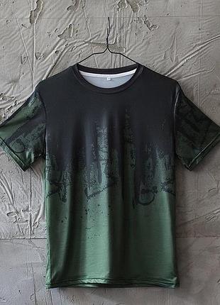 Футболка чоловіча green/black
