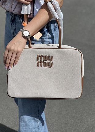Canvas top-handle bag