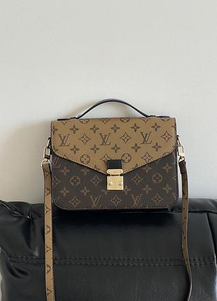 Сумка жіноча луї вітон через плече louis vuitton medium pochette моногам