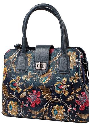 Сумка женская кожа desisan 571-415 хохлома