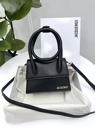 Преміумсумка жіноча jacquemus чорний клатч жакмюс