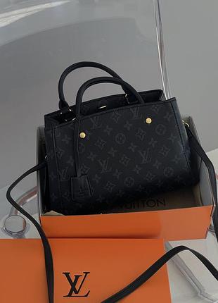 Сумка louis vuitton montaigne handbag in monogram чорний крос-боді луї віттон