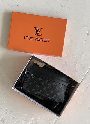 Мужская сумка мессенджер louis vuitton graham кросс боди через плечо черный луи виттон