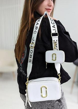 Сумка жіноча маркбалкс білий marc jacobs люкс якість