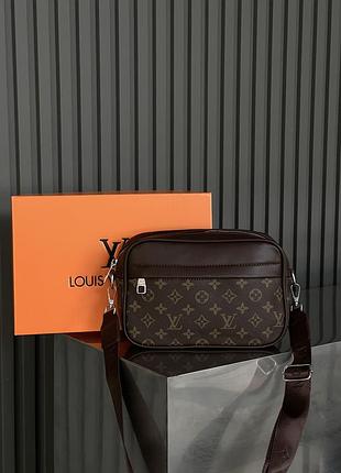 Мужская сумка мессенджер louis vuitton graham кросс боди через плечо коричневый луи виттон