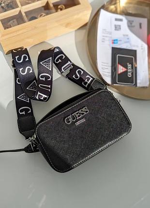 Сумка женская черный guess гесс кросс-боди