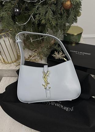 Жіноча сумка yves saint laurent ysl le 5 ↑ 7 ів сен лоран блакитний