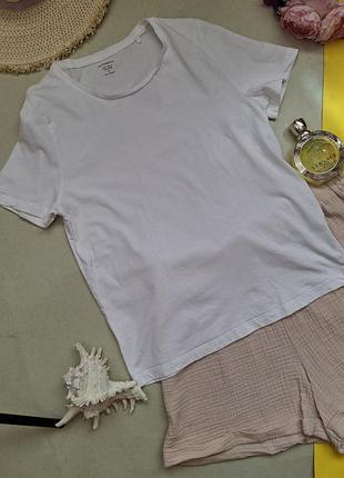 Біла базова футболка жіноча р.l,xl, marks &spencer