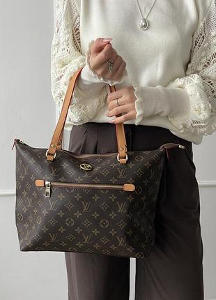Сумка жіноча луї віттон шопер коричневий louis vuitton на плечі шопер