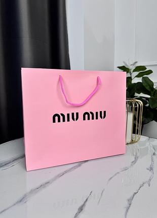 Фірмове паковання середній пакет miu miu-паковання на подарунок. подарункове брендове паковання міу міу