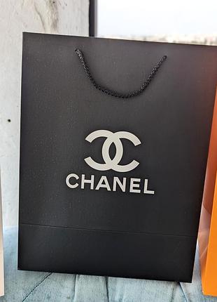 Фирменная упаковка пакет chanel , упаковка на подарок. подарочная брендовая упаковка шанель