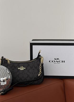 Женская сумка coach bolso de hombro teri черный через плече коуч