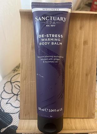 Sanctuary spa de-stress warming body balm, зволожуючий бальзам для тіла, що знімає напругу.